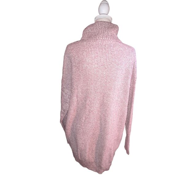 SALE! NWT-H By Halston French Pink/White Wool & Cotton Blend Cozy Turtleneck XL - Picture 3 of 10